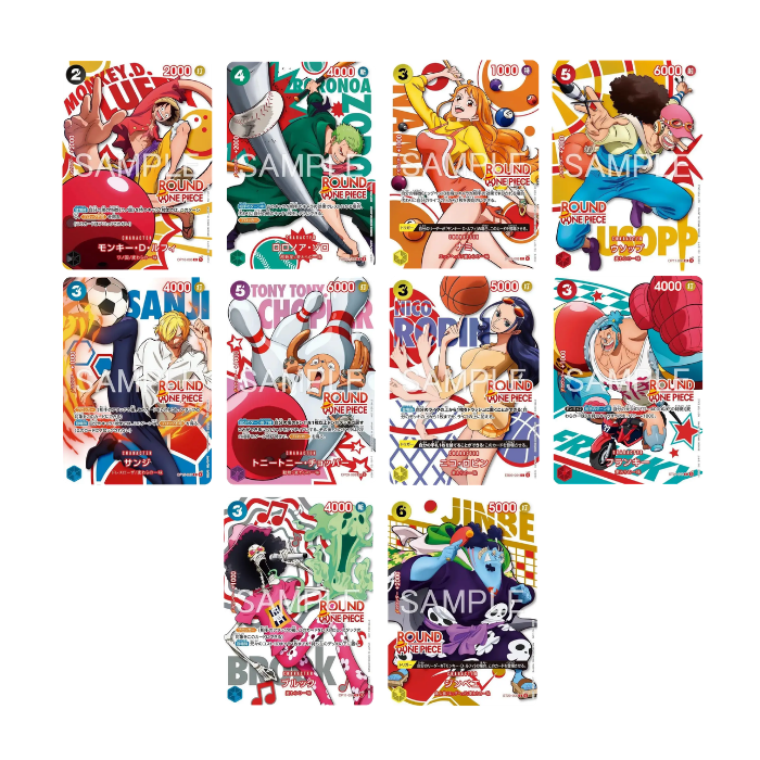 One Piece Card Game × ROUND1 Promotion Pack innehåll