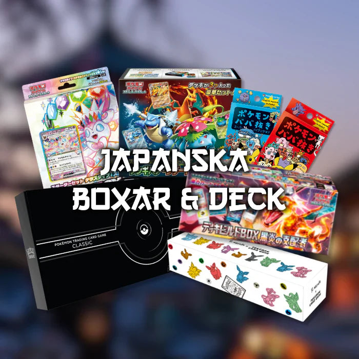 Japanska Pokémon Boxar och Deck