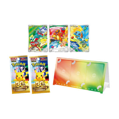 Innehåll i Pokémon 30th Celebration Card Set