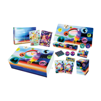 Innehåll i Pokémon 30th Celebration Futuristic Box