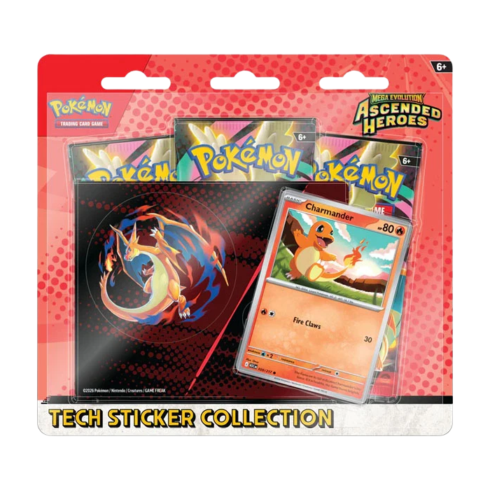 Pokémon Ascended Heroes Tech Sticker Collection Charmander