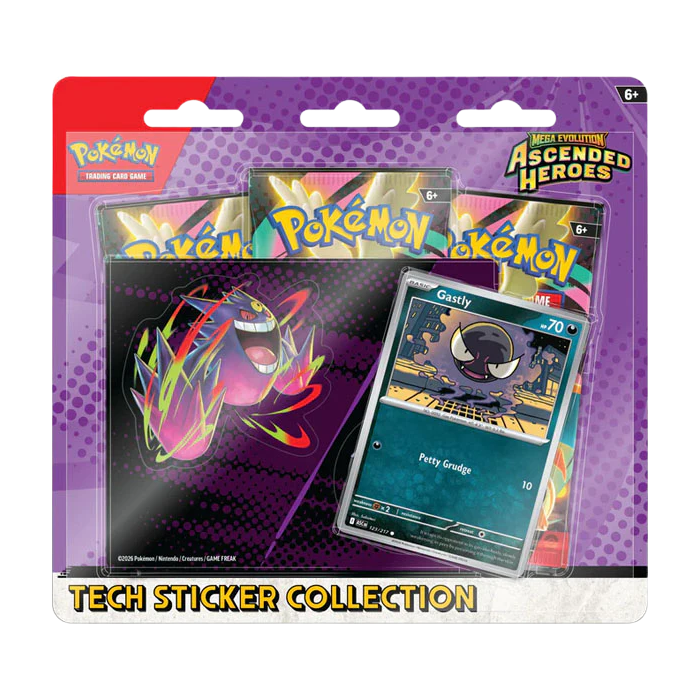 Pokémon Ascended Heroes Tech Sticker Collection Gastly