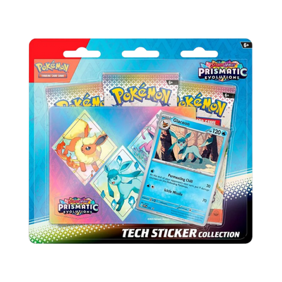Pokémon Prismatic Evolutions Tech Sticker Collection