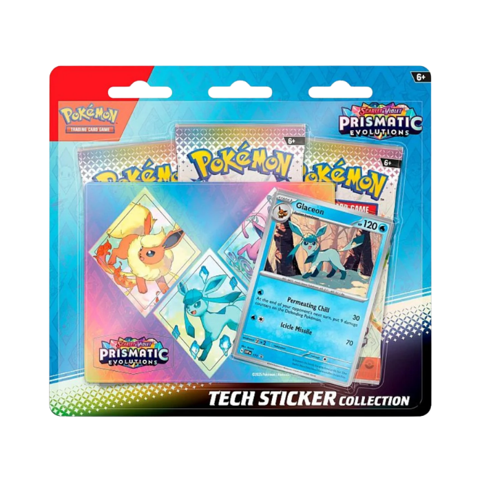 Pokémon Prismatic Evolutions Tech Sticker Collection