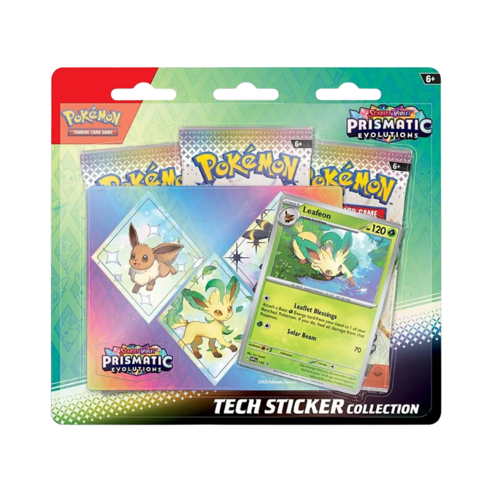 Pokémon Prismatic Evolutions Tech Sticker Collection