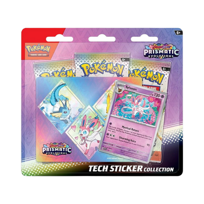 Pokémon Prismatic Evolutions Tech Sticker Collection