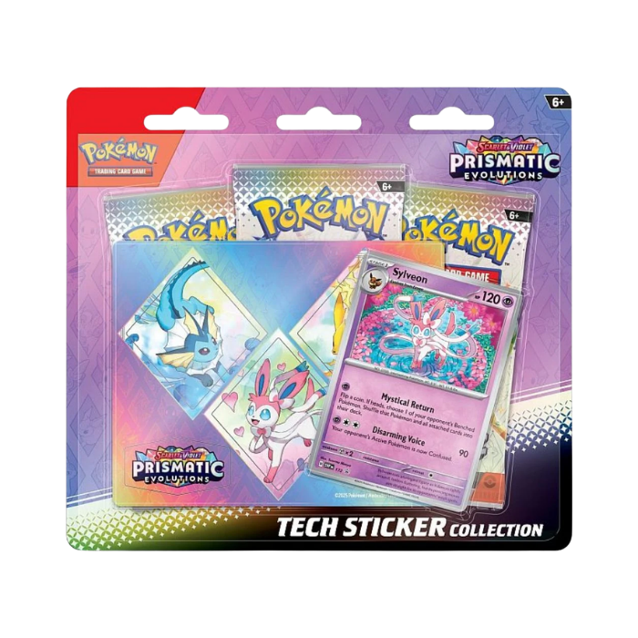 Pokémon Prismatic Evolutions Tech Sticker Collection