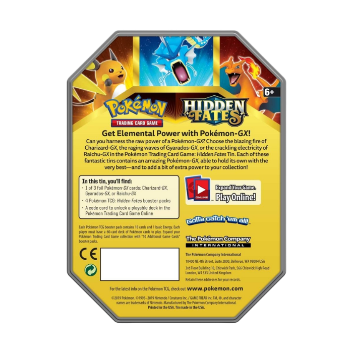 Pokémon Sun & Moon: Hidden Fates Tin Gyarados GX