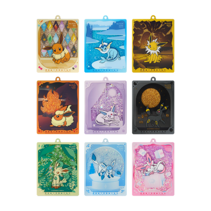 Pokémon Terastal Grand Gathering Eeveelution Card Display Keychain Gift Box - Regular